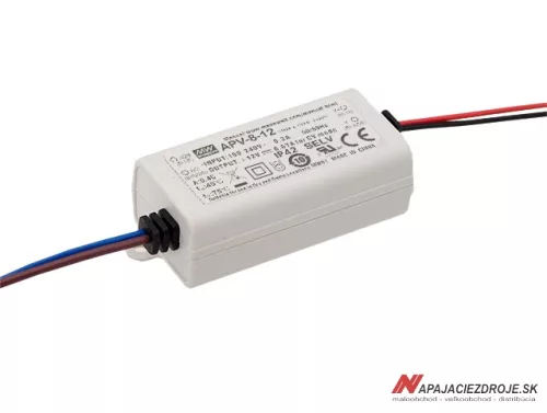 LED power supply 8W / 12V MeanWell APV-8-12