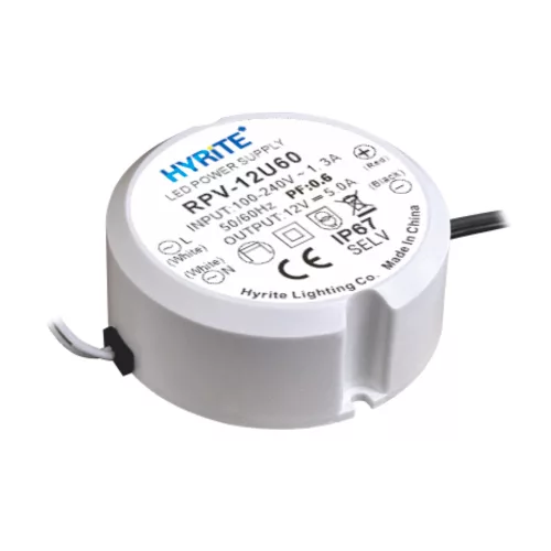 HYRITE RPV-24U60, LED power supply 60W / 24V, IP67, ø=65mm, wall box shape