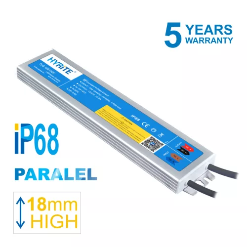 HYRITE TLG-12E150C, professional LED power supply 150W/12V, IP68, 18MM, PARALEL