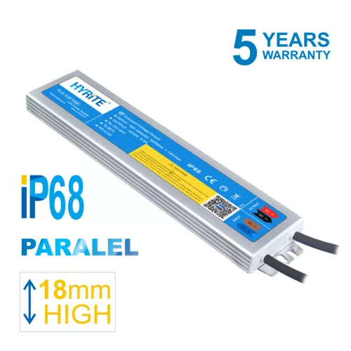 HYRITE TLG-24E100C, professional LED power supply 100W/24V, IP68, 18MM, PARALEL